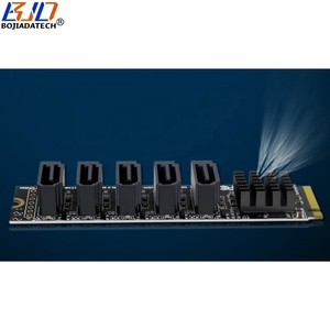 موصل 5 * SATA 7Pin إلى NGFF <span class=keywords><strong>M</strong></span>.2 NVME-<span class=keywords><strong>M</strong></span> بطاقة محول 6Gbps JMB585 - Product Image 4