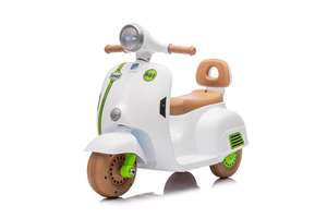 รถของเล่นสามล้อไฟฟ้าน้ำหนักเบาสำหรับเด็กทารกรถพับได้ทำจากวัสดุ ABS ขนาดเล็กและรีโมทคอนโทรลพาวเวอร์ขับขี่ - Product Image 2