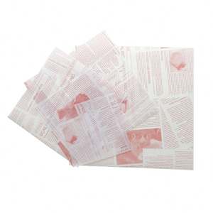 Papier d'emballage pour sandwichs, hamburgers, poulet frit, qualité alimentaire, personnalisé, résistant à la graisse - Product Image 3