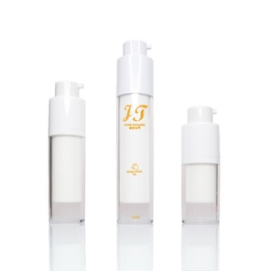 Flacons pompe de luxe rotatifs sans air à double paroi carrés rechargeables 15ml/30ml/50ml pour shampoing et lotion cosmétique - Product Image 2