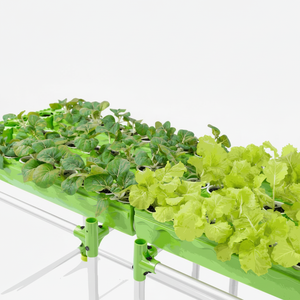 Grand kit de serre agricole multi-chapelles écologique pour hydroponie et aquaponie, avec pots de plantes durables pour culture intérieure et extérieure - Product Image 1