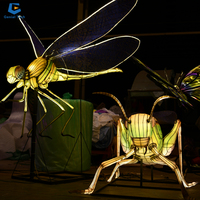 FL-59 Led Festival Insectes Lanterne Soie Papillon Festival Festival De Mariage