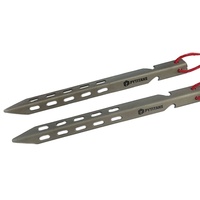 Usine directe en gros accessoires de camping ultralégers en forme de V gr5 piquets en titane cheville de tente coupe-vent clous de tente par PYTITANS