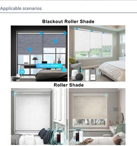 Mềm <span class=keywords><strong>Sheer</strong></span> rèm thông minh trống cán màn trập AC điện hình ống động cơ nhôm bóng dọc con lăn Rèm phòng khách - Product Image 5