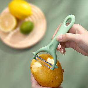 Light Green Peeler Potato Fruit Vegetable Peeling Tool Versatile Easy To Clean Hand Wash Only - Product Image 1