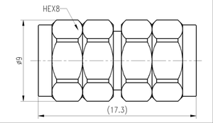 2.4-ज्जी आरएफ समाक्षीय एडाप्टर - Product Image 3