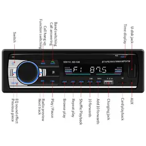 सर्वाधिक बिकने वाला यूनिवर्सल कंट्रोल 60W*4 डिजिटल म्यूजिक लैंप रेडियो कार एमपी3 प्लेयर