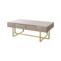 Meubles en miroir dorés d'Arabie Saoudite, table console, table basse, table d'appoint, ensembles avec pieds en acier inoxydable