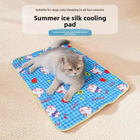 Tapis rafraîchissant en soie glacée pour animaux de compagnie – Coussin d'été frais pour chiens et chats – Idéal pour la maison et la vente en gros