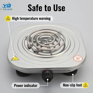 Bouilloire électrique personnalisée Allbest à plaque chauffante avec bouton, 1000 W, simple d'utilisation, blanc, vente chaude - Product Image 3