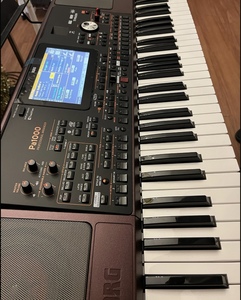 Arrangeur électronique portable professionnel Korg PA1000 avec écran, clavier et haut-parleur - Product Image 3