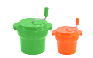 Essoreuse à salade en acier inoxydable 12L, sécheuse manuelle à légumes et lave-fruits pour la cuisine domestique - Product Image 2