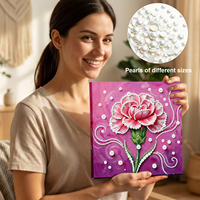 Kits d'art de peinture aux perles DIY pour la décoration murale de la maison, peintures aux perles et pierres précieuses, artisanat artistique, 25x25cm avec cadre