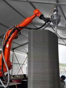 Robot Industriale <span class=keywords><strong>KUKA</strong></span> KR210 R2700-2 a 6 Assi con Ugello per Stampa 3D di Calcestruzzo, Testa di Estrusione e Miscelatore - Product Image 1