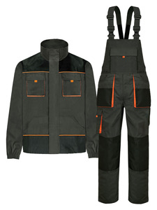Pantaloni da <span class=keywords><strong>Lavoro</strong></span> con Pettorina da <span class=keywords><strong>Uomo</strong></span> Resistenti per Industria, Abbigliamento da <span class=keywords><strong>Lavoro</strong></span> per Edilizia all'Ingrosso con Multi-Tasche in Materiale Traspirante di COTONE - Product Image 3
