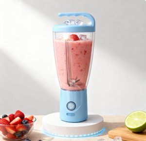 เครื่องปั่นไร้สายแบบพกพาสำหรับการผสมแบบใบมีด6ใบความจุ1000มล. ฟังก์ชันบดน้ำแข็ง - Product Image 1