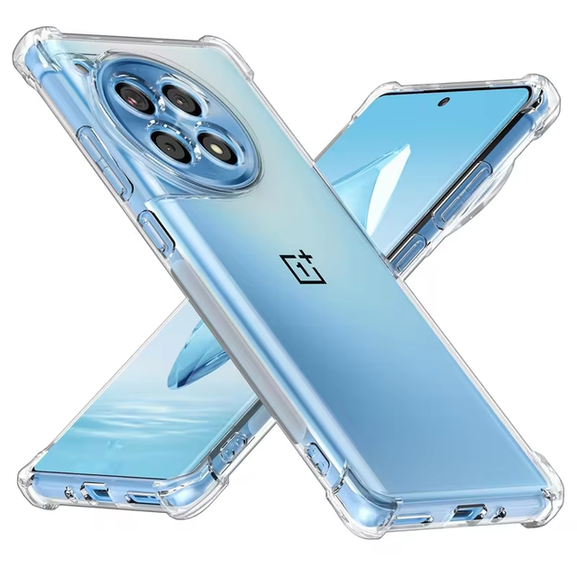 Transparent Soft TPU Phone Case for OnePlus 13 Four Corner Clear Shockproof Cell Phone Cover