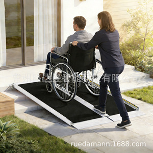 Rampa Plegable de Aleación de Aluminio para Sillas de Ruedas de 2 pies para Camiones de Plataforma: Solución de Movilidad Accesible - Product Image 2