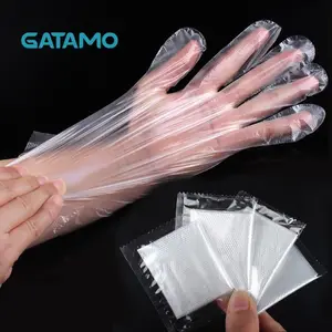 SP003 prezzo di fabbrica guanti monouso PE confezionati singolarmente in plastica per uso alimentare guanti monouso fabbrica