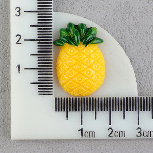 كابوشون راتنجي مسطح بتصميم فواكه لطيفة (أناناس، رقائق الموز، برتقال) للحرف اليدوية، الأكثر مبيعًا - Product Image 3