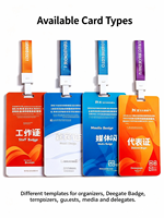 Cartes d'identité VIP, cartes de membre et cartes de visite personnalisées en PVC transparent imprimées en couleur avec cordon, pour la vente en gros