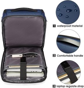 Échantillon gratuit Sacs d'ordinateur Oxford imperméables personnalisés avec une grande capacité pour les voyages professionnels Sacs à dos pour ordinateur portable d'affaires - Product Image 3