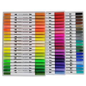 Rotuladores de pincel de nailon Flexible, 24 colores, rotuladores de doble punta - Product Image 6