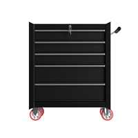 Armoire à outils professionnelle en fer, 5 tiroirs, design moderne, rangement de garage, chariot d'atelier robuste, OEM disponible
