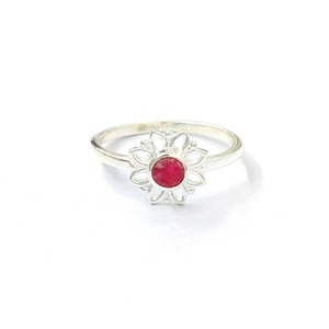 Bague en agate rubis, argent sterling 925, bague en pierres précieuses, bague en agate rubis réglable, collection artisanale, bagues fines, bijoux en argent, prix de gros - Product Image 1