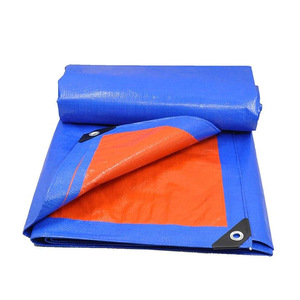 Bu Pengpeng Tarpaulin Blue Orange 1 Layer <b>Waterproof</b> Outdoor Cover <b>Sunscreen</b> Rainproof Canopy Cloth - Product Image 2
