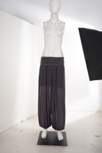 Women Sheer Mesh Balloon <b>Pants</b> with Pleated Waistband Loose Fit Harem Trousers for <b>Summer</b> Beach Yoga Boho Style - Product Image 6