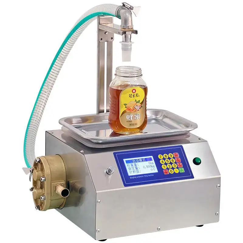 Weighing Juice Milk Honey Filling Machine Small Bottle Perfume Water Liquid Filling and Packing Machines