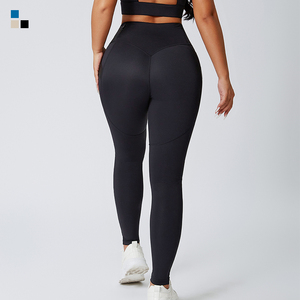 Pantalons de yoga, leggings de sport, leggings de fitness en nylon et élasthanne, taille haute, effet push-up, leggings de yoga pour la salle de sport avec <span class=keywords><strong>boucle</strong></span> latérale élastique et poche - Product Image 6