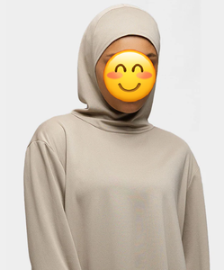 Hijab intégré Top à capuche <span class=keywords><strong>Sport</strong></span> Wear Soft Modesty Navy Pink Rose Taupe Black Quick Dry Newest Muslim Gym Thumb Hole - Product Image 3