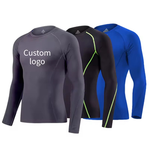 Camiseta transpirable de manga larga para hombre, de secado rápido, para sesiones de running, con comodidad sin costuras. - Product Image 1