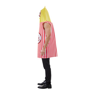 Disfraz de Papas Fritas Eraspooky para Adultos, Unisex, de Poliéster, Color Dorado, para Fiestas de Halloween - Product Image 2