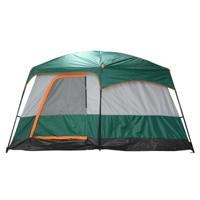Tenda Camping Keluarga Besar Kamuflase Empat Musim untuk 4-6 Orang, Mudah Dipasang, 2 Kamar Tidur 1 Ruang Tamu, Luas dan Tahan Air