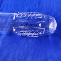 Tube en verre de quartz à grand diamètre extérieur, en silice fondue transparente, double tube, personnalisé 100-300 mm, sans ozone, surface polie pour four industriel