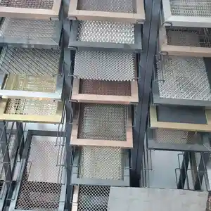 Customized Beautiful Decorative Wire Mesh Stainless Steel Woven Metal Screen For Curtain Wall