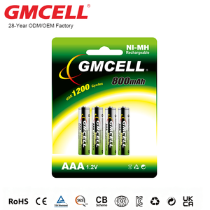 2pcs Blister Card <b>AAA</b> <b>Rechargeable</b> Ni-MH <b>Battery</b> 3/4pcs Blister Card 800mAh 1.2v for Consumer Electronics - Product Image 4
