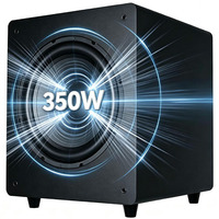 Subwoofer actif XRL RCA haute puissance de 12 pouces 350W pour système de cinéma maison