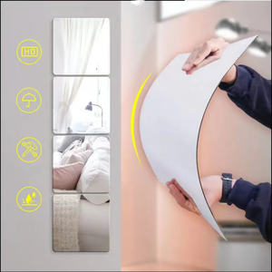 <span class=keywords><strong>Miroir</strong></span> Souple Auto-Adhésif en Acrylique Mural <span class=keywords><strong>pour</strong></span> Chambre et <span class=keywords><strong>Salle</strong></span> <span class=keywords><strong>de</strong></span> <span class=keywords><strong>Bain</strong></span>, Vente en Gros, Décoratif <span class=keywords><strong>pour</strong></span> la Maison, le Maquillage et l'Habillage - Product Image 3