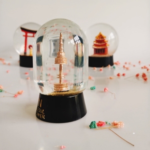 Tùy chỉnh-thực hiện 65mm nhựa thủy tinh Snowball cho món quà kỳ nghỉ hoa nhân tạo và mô hình cho trang trí nội thất với chủ đề âm nhạc - Product Image 5