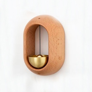 Home Entrance Doorbell Magnet Wind Chime Refrigerator Decor Wind Chime Beech Wooden Pendant Door Bell