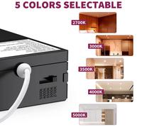 5 ans de garantie Ultra mince encastré 4 pouces 6 pouces 9W 12W 3000K 4000K 5000K 3CCT Dimmable Led Pot Light avec boîte de jonction