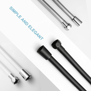 Manguera de Ducha de Silicona Negra Suave al Por Mayor de Fábrica con Extremos de Acero Inoxidable Resistentes a Fugas para Sistemas de Baño en Hogares y Hoteles - Product Image 5