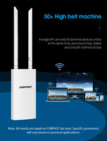 Point d'Accès Sans Fil Extérieur CPE Répéteur WiFi 2.4G 60M 300Mbps Pont WiFi POE Amplificateur de Signal CCTV Accessoires de Surveillance