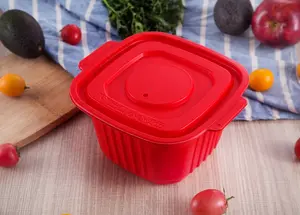 Hot Selling Disposable Self Heating Lunch Boxes PP Plastic Lunch Takeout Boxes Self Heating Compartment Bento Boxes