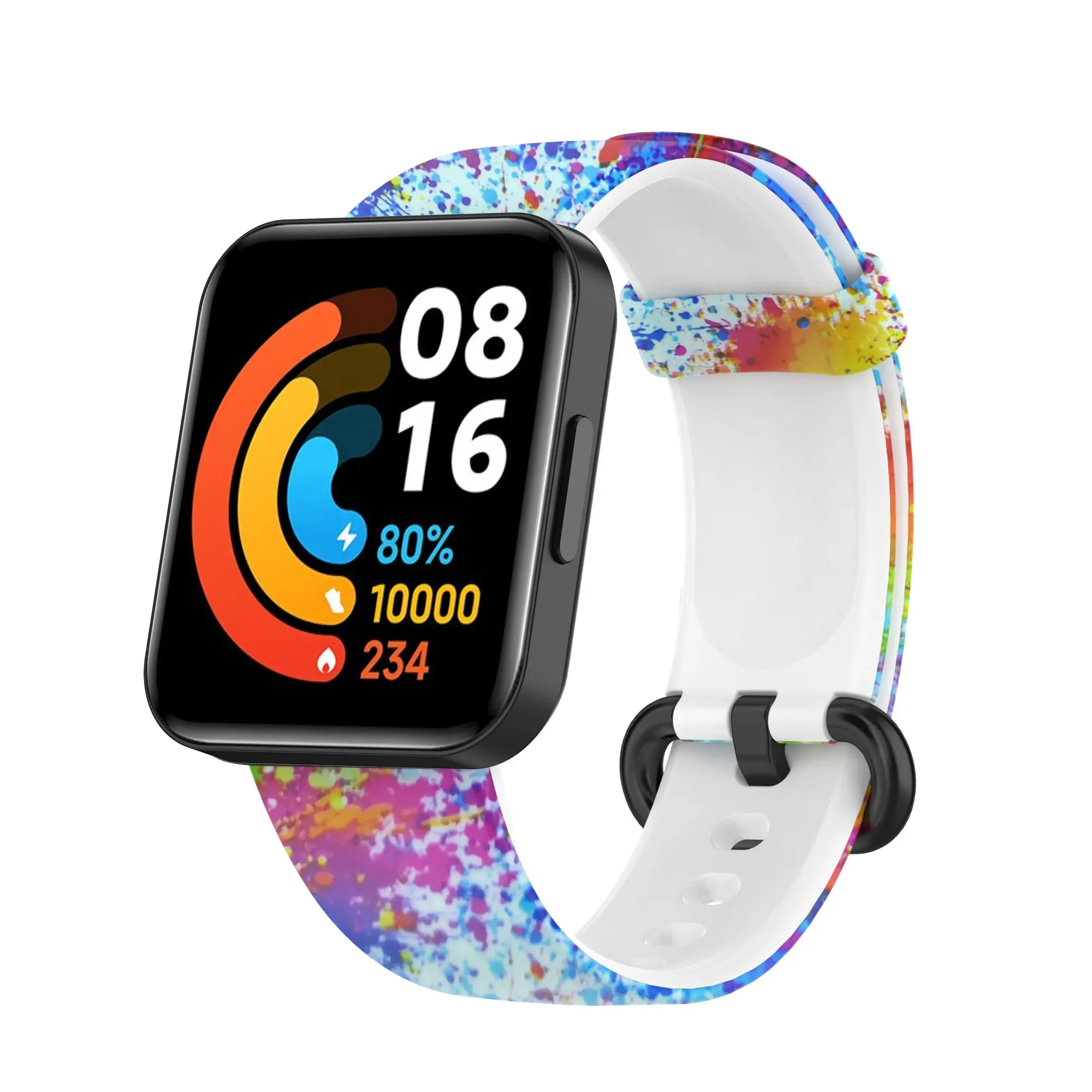 Hot Sale Pattern Band Compatible with Redmi Smart Watch 2 Soft Silicone Watchband Strap for Mi Watch