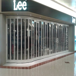 <span class=keywords><strong>Porte</strong></span> <span class=keywords><strong>pliante</strong></span> transparente en <span class=keywords><strong>PVC</strong></span> de qualité supérieure, pour centre commercial - Product Image 1